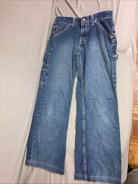 Tommy Hilfiger Men’s Relaxed Carpenter Jeans in Blue